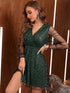 glitter-surplice-long-sleeve-mini-dress-1 OhSoStyled - Sophia's Style in Dark Green-2